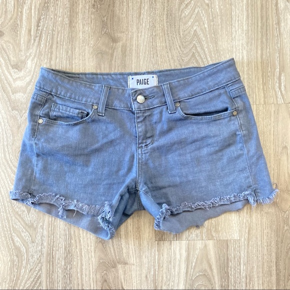 PAIGE Pants - Paige Gray Distressed Shorts. Sz 26